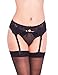 Produktbild Mio Classic Lovely Daisy Black Lace Suspender Belt PPP-11 Large