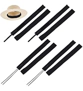   8Pcs 2 Styles Hat Size Reducer Liner, Adjustable Hat Size Tape Polyester Cotton Bands B...