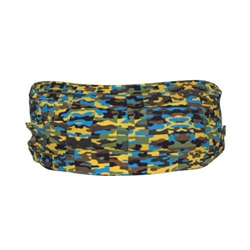 Boys Girls Sports Sweatband, Multifunction Elastic Head Band for Running Fitness Shower, Beauty Skinny Colorful Camo Army Camouflage Art Headwear Hair Accessories3