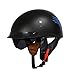 KAISIMYS Casco de Motocicleta de Cara Abierta Estilo Retro Certificado por Dot FRP Medio Casco Scooter Gorra Deportiva Visera de piloto de Moto Jet para Bound Mountain Road Highway Biker Cruiser Chop