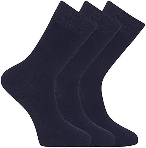 Micro Modal Socks for Men and Women, 3x Pairs Extra Soft Top Breathable Socks, Socks for Diabetics, Crew Length