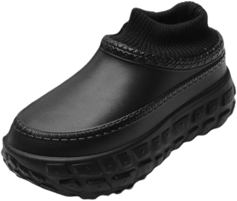 Women's Chef Shoes - Simple Design, Warm in Winter Design, Thick-Soled Casual Style, Kitchen Work Shoes