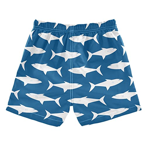 Matching Swim Trunks for Dad and Son Sharks Father Son Matching Swim Trunks Family Board Shorts2