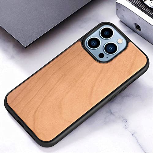 Étui portefeuille iPhone 14 et SE en bois de bambou, la solution contre les chocs