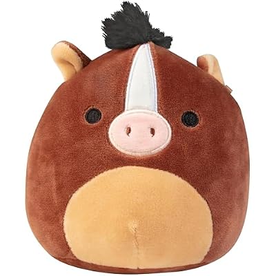 Squishmallows Mystery 5 Farm Mini Plush - Receive 1 - Horse, Pig, Donkey or Goat - Official Jazwares - Collectible Soft & Squishy Stuffed Animal Toy - Blind Assorted Gift for Kids, Girls & Boys