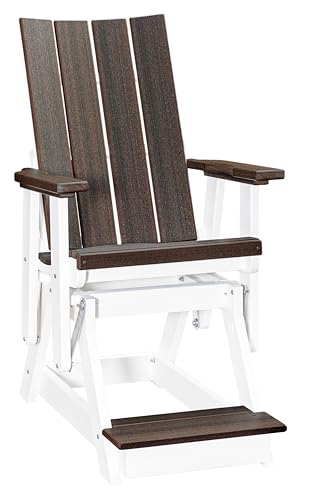 American Furniture Classics Model 515BITB-K Double Glider with Center Table in Birchwood with a Tudor Brown Base, Made in The USA -  416BZWT