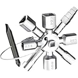 Zehn In Einem UniversalschlüSsel, SchaltschrankschlüSsel, VierkantschlüSsel, Rettungsdienst ZubehöR, FüR GäNgige SchließSysteme, 10 Profile, 2 Kreuze, 1 SchlüSsel, UniversalschlüSsel, KreuzschlüSsel