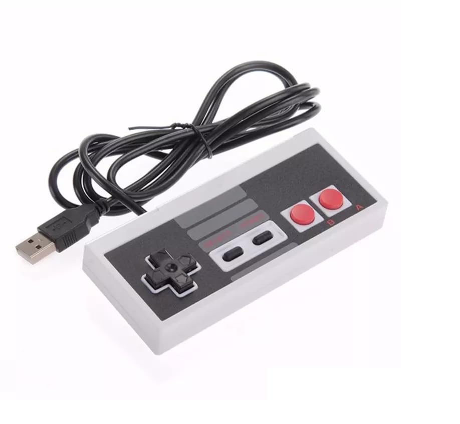 Straße Game Manette Type compatible NES USB pour PC – Contrôleur Rétro Plug & Play – Compatible Windows