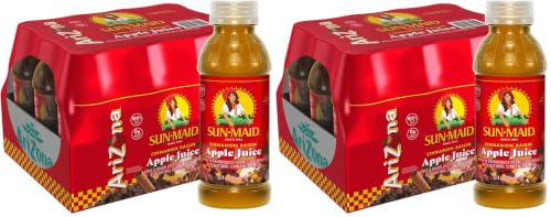 Image of AriZona Cinnamon Raisin Apple Juice | 100% Fruit Juice | 16 Fl Oz (24 Pack)