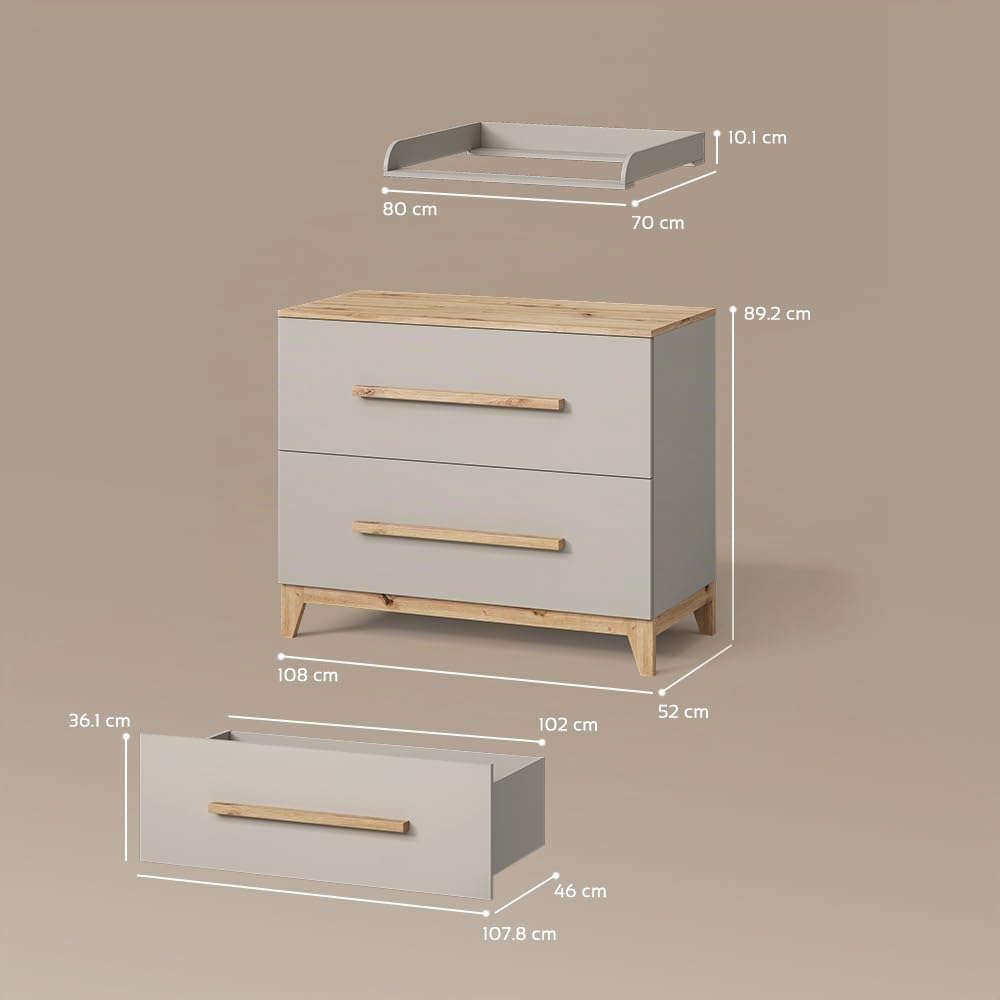 Livinity Mueble Cambiador Mailo, Cachemira/Artesanal
