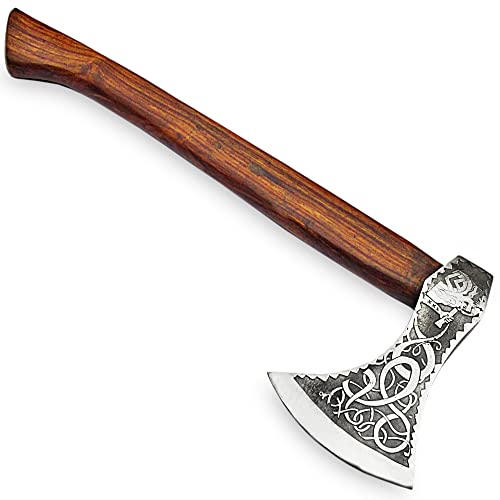 AX-9898 Custom Handmade Hatchet Viking Axe Real Weapon Camping Tomahawk Axe with Sheath