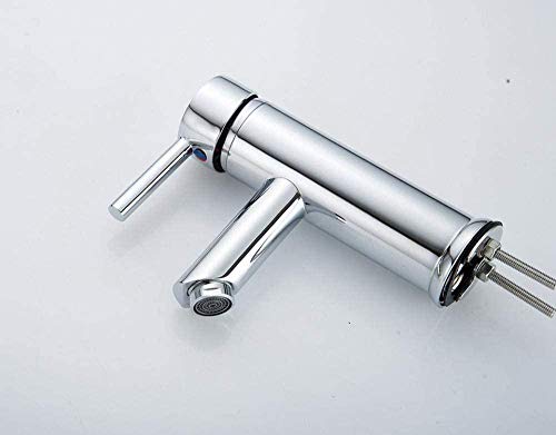 Robinet robinet d'argent mitigeur cascade eau chaude froide pour meuble vasque