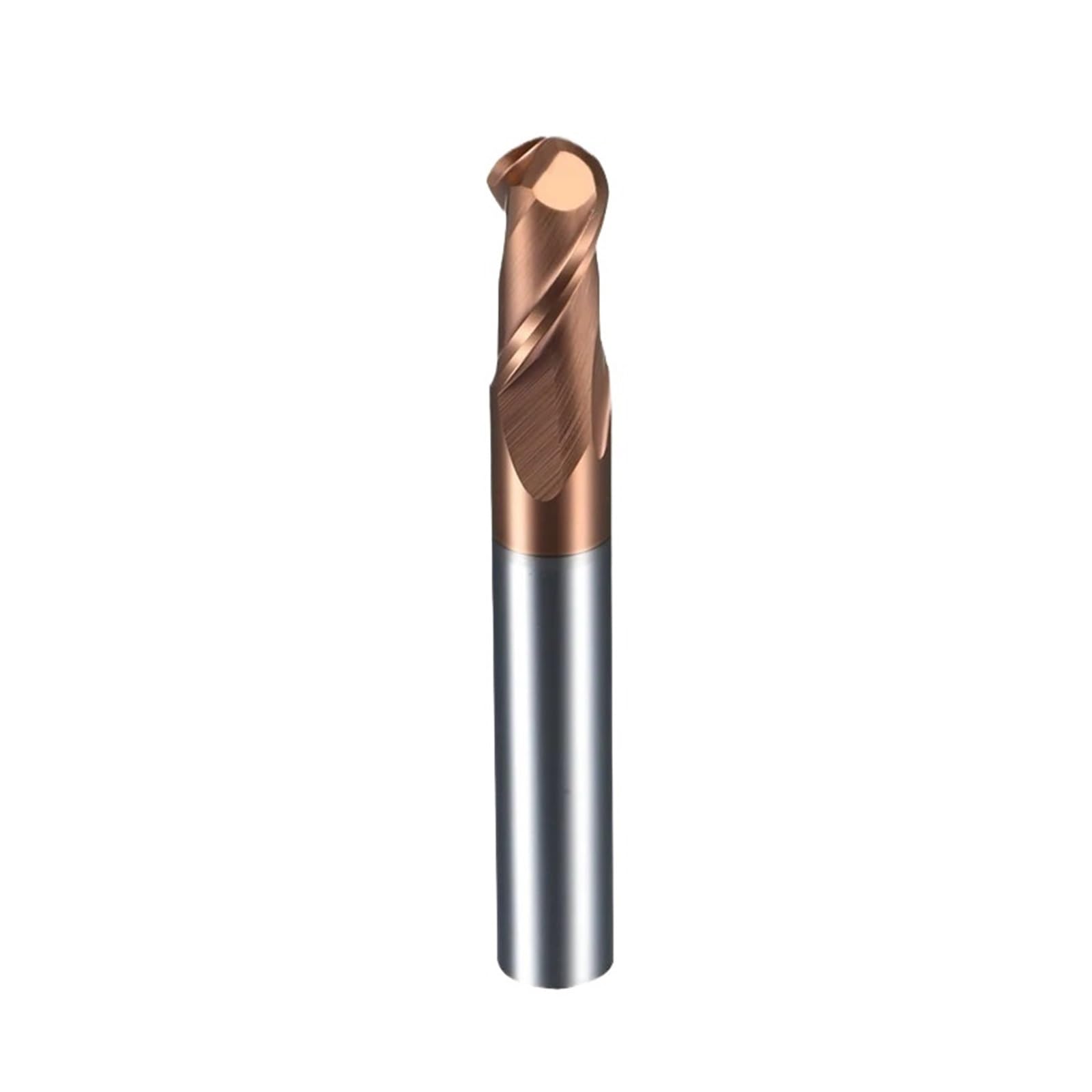 1pcs Ball Nose End Mill Long Tungsten Carbide Cutter CNC Router Bit Milling Tools HRC55 2 Flute Metal(R0.5x2xD4x50L)