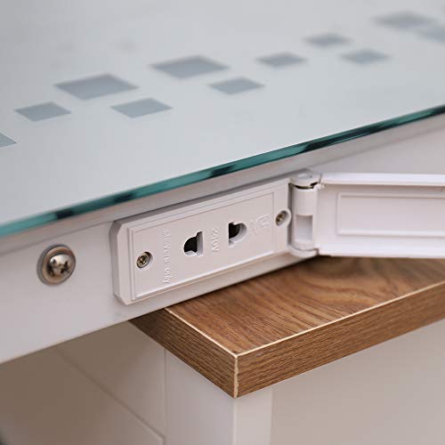 Warmiehomy Bathroom Mirror with LED Lights Sensor Switch Bathroom Mirror with Demister Pad for Makeup Shaving Wall Mounted 80x60cm