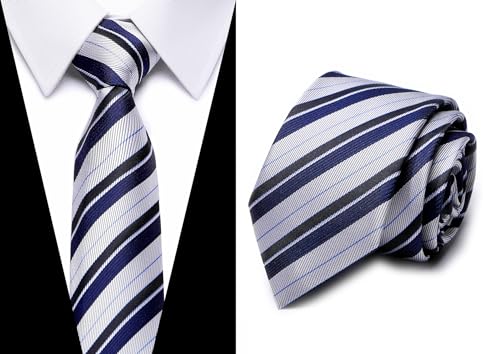 Image of Passabin Tie For Men Necktie Woven Jacquard Neck Ties Set 6 PCS