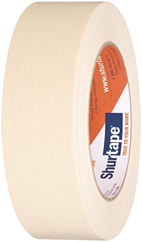 Image of Shurtape CP 83 Utility Grade, High Adhesion Masking Tape, 36mm x 55m, Natural, 1 Roll (104457)