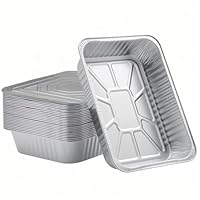 BondOnLum Aluminum Foil Pans Half Size, Disposable Heavy Duty 9×13 Baking Pans, Deep Family Size Container, Foil Pans for Roasting,Catering,Picnic or Holiday needs(25 Pack w/Lids)