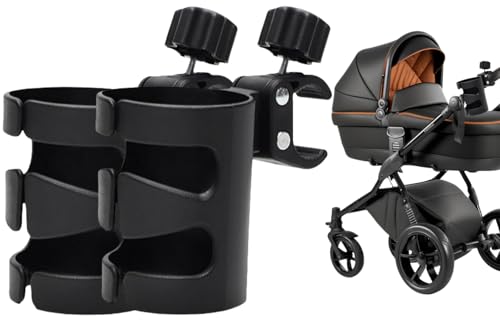 Portavasos para Cochecito,2 piezas Sujetavasos para Padres para Silla de Paseo,Soporte para Bebidas para Cochecito de Bebé,Soporte para Silla de Ruedas,Bicicletas,Carrito Bebe,Scooters