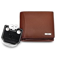 Urban Forest Oliver Redwood RFID Blocking Leather Wallet & Earphone Organiser Set for Men