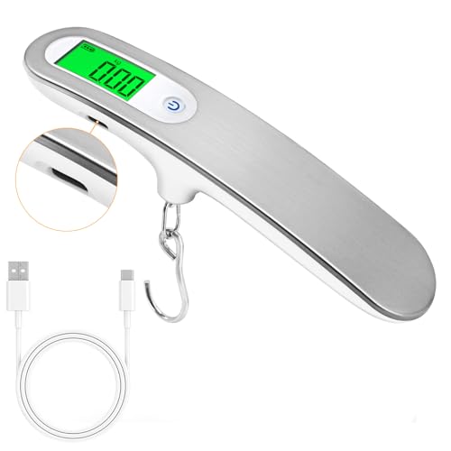 FEBHBRQ Digital Luggage Scale 50kg with Hook & Type-C