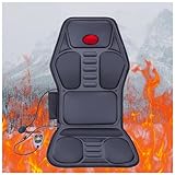 BesBet Seat Massager with Heat for My Car ­- Seat Massager 8 Vibration Massage Nodes ­- Massage Pads for Chairs with Heat for neck and waist