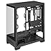 ASUS A31 Black ATX Mid-Tower Gaming Case, Dual Tempered Glass, Frameless, BTF Hidden Connectors, 360 AIO Support, Angled Base, ARGB, Optimized Airflow, Seamless Cable Management