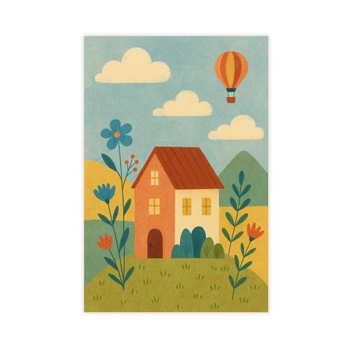 ghNDJdk Whimsical Fairy Tale Canvas Wall Art Print Poster For