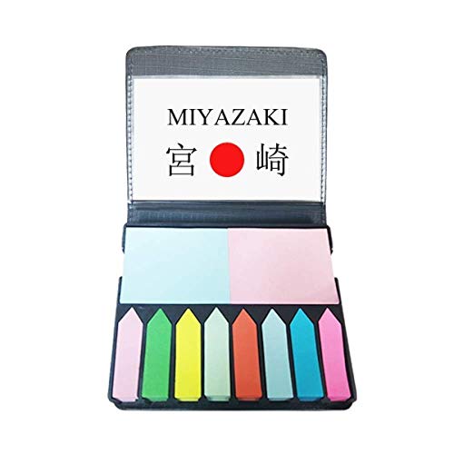 Autocollant couleur note marqueur page Miyazaki Japon drapeau rouge index mémo