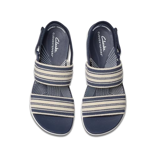 Clarks CloudSteppers Women's Arla Stroll Sandal, Navy Multi, 11 M US by Clarks - Used condition - Image 8