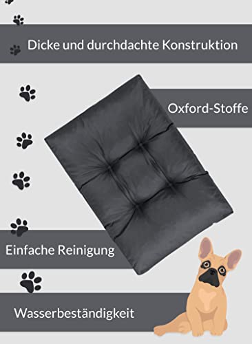 Pillows24 Hundebett in 3 Größen M, L und XL erhältlich, 10 cm hoch, Hundematte ideal für kleine, mittlere und große Hunde, waschbares Hundekissen, 100% Oxfort-Polyester, leicht zu reinigen
