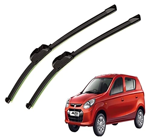 Image of Auto Hub Car Wiper Blades Compatibility With Maruti Suzukii Alto 800 - Set of 2 Pcs (D-18,P-16)