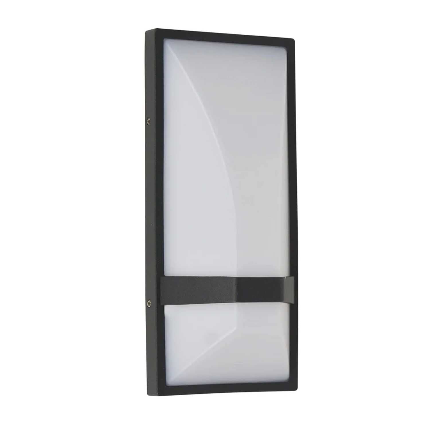 Harold Electricals 6 Watt Waterproof Artistic LED Outdoor Wall Light Fixture, Black, pack of 1