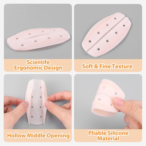 JIEYAO 6 Pairs Silicone Bra Strap Pads, Bra Strap Cushions Non-Slip Bra Strap Holders for Slipping Bra Strap Gel Pads