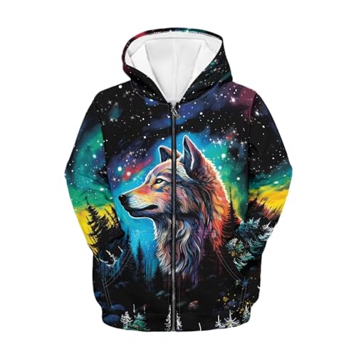 Zipper Hoodie for Kids Full Zip Up Sweatshirt Active Coat Hooded Pullover with Pockets Size 6-16 Boys Girls