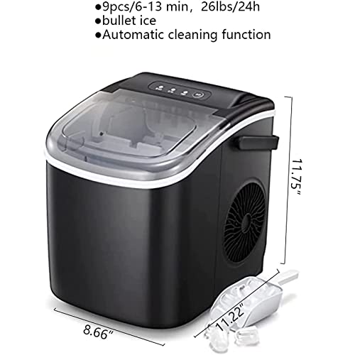 Máquina de hielo portátil para encimera, 25.5 lb/24h miniatura 6