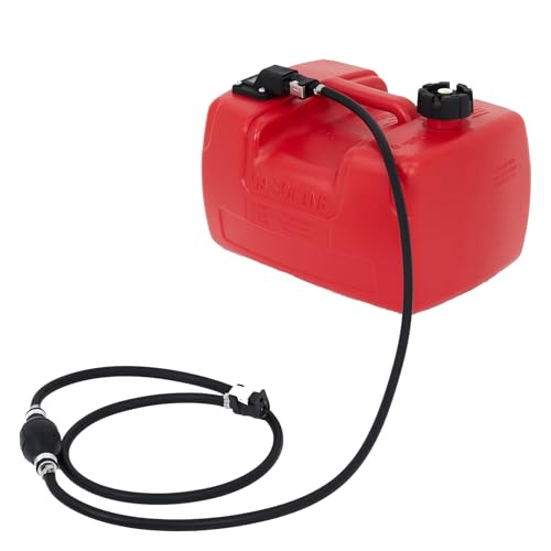 GarveeTech 3 Gallon Marine Tank, 12 l Portable Boat Marine Transfer Tank with Hose, i-Shaped Handle