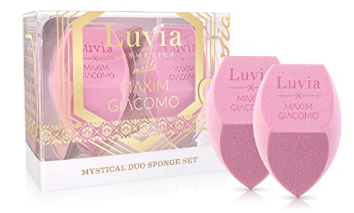 Beauty Sponge Blender Set By Luvia X Maxim - Farbwechselnder Blending Schwamm  Make-up Ei Für Ein Strahlendes Finish
