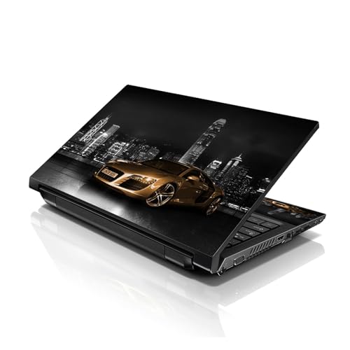 Image of LSS Laptop 15 15.6 Skin Cover with Colorful Car Pattern for HP Dell Lenovo Apple Asus Acer Compaq - Fits 13.3 inch 14 inch 15.6 inch 16 inch (2 Wrist Pads Free)