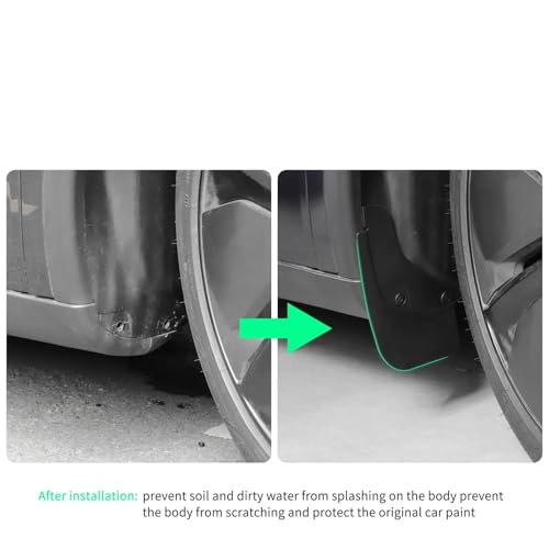 Bavettes extérieures Tesla Model Y Juniper 2025 garde-boue roue arrière - 7