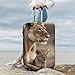 QSMBNET Travel Luggage Cover Lioness with cub Spandex Suitcase Protector Washable Baggage Covers Fashion Elastic Scratch-Resistant Luggage Cover Protector Fits 18-32 Inch Luggage
