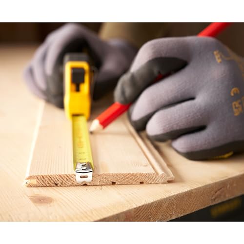 STANLEY Maßband Bandmass Tylon, 3 m, Tylon-Polymer Schutzschicht, verschiebbarer Endhaken, Kunststoffgehäuse 1-30-687