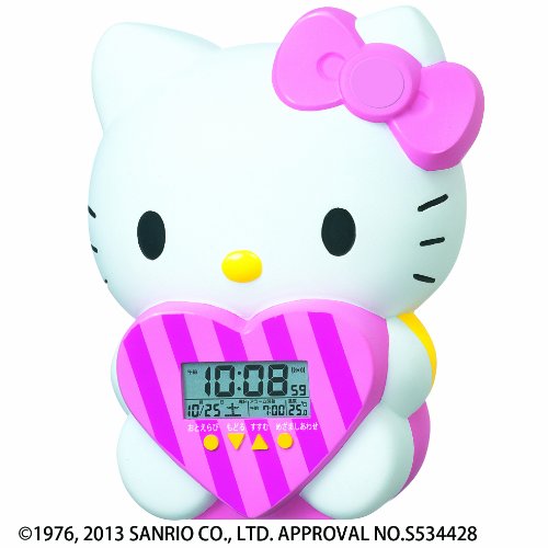 Seiko clock alarm clock Hello Kitty character type chatter alarm