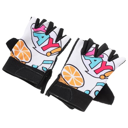 GALPADA Elastic Kids Cycling Gloves Protective Half Finger Riding Gloves for Kids