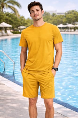 Image of Swimming Costume for Man | Co Ords for Men | Swim Suit for Men - Lightweight Quick Dry Beach & Gym Set Built to Water & Training
