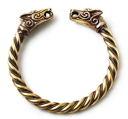 Bracelet loup Fenrir LynnAround 8 inch : la manchette bronze idéale pour les grands poignets