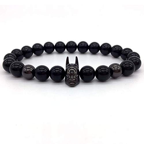 vivia Fashion Batman Men Bracelet Classic Fashion Stone Beads Charm Bracelets for Men Fahion Jewelry Gift