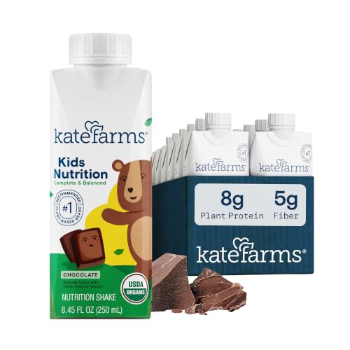 Image of KATE FARMS Kids Nutrition Shake, Chocolate, 8g Protein, 12 Pack