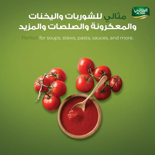 معجون طماطم 8 × 135 جرام من التاي - قوام غني وسميك - مصنوع من الطماطم الطازجة - مثالي للصلصات واليخنات والطبخ