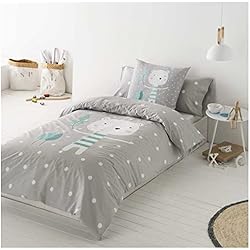 Zara Home Funda Nordica Infantil COTTON ARTean Funda Nordica Infantil/Juvenil Reversible Jorge Cama de 90