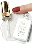 Velvet Matt Sealer No-Wipe 10 ml, matter Versiegler ohne Schwitzschicht für samtiges Finish, kein Cleanern nötig, ideal für Babyboomer, Ombre, für Gel, Gellack & Acryl geeignet, Lynis-Nailshop.de